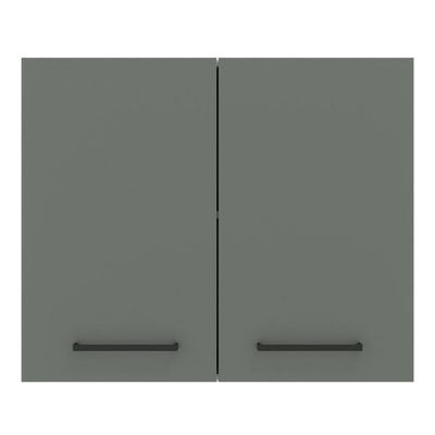 Armário Aéreo com 2 Portas Cinza Agata Madesa