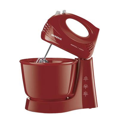 Batedeira Mondial Prática B-44-R Vermelha - 400W 127V UNICA