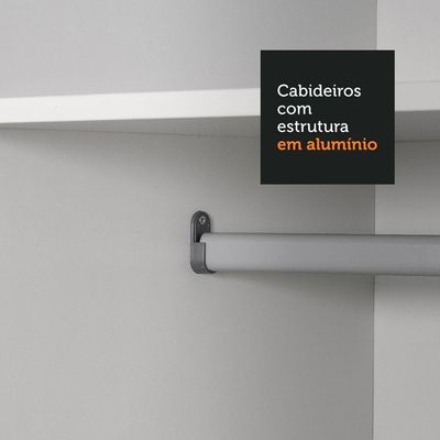 Guarda Roupa Casal 3 Portas Correr Espelhos 3 Gavetas Madesa