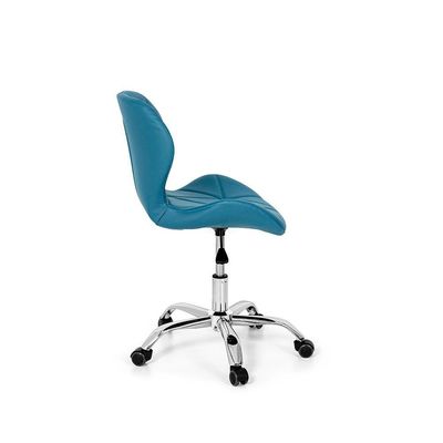 Conjunto 2 Cadeiras Office Eiffel Slim Giratória Turquesa