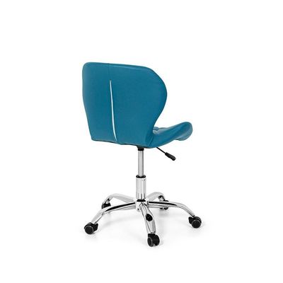 Conjunto 2 Cadeiras Office Eiffel Slim Giratória Turquesa