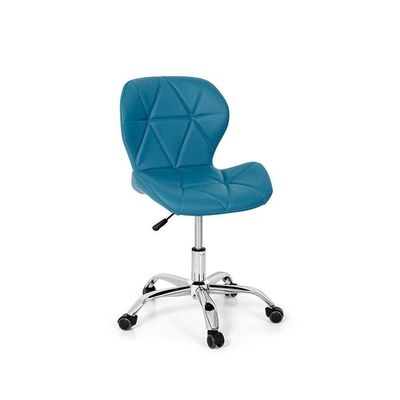 Conjunto 2 Cadeiras Office Eiffel Slim Giratória Turquesa