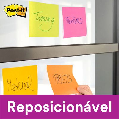 Bloco Adesivo Post It 3M Amarelo com 45 Folhas 76x76mm UNICA