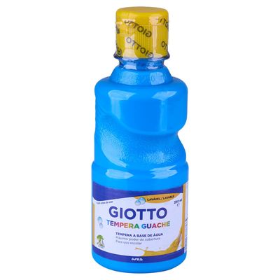 Tinta Guache Tempera Giotto Azul Celeste 250ml UNICA