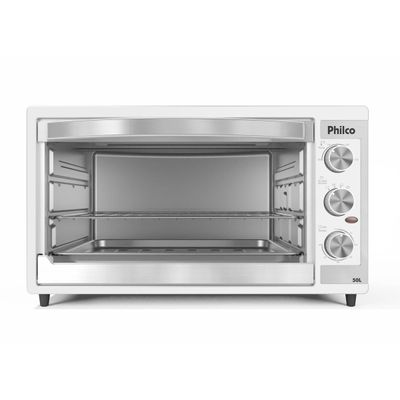 Forno Elétrico Branco Philco 50L Dupla Resistência PFE52B 127V