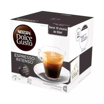 Cápsulas Nescafé Dolce Gusto Espresso Intenso 10 Unidades 80g UNICA
