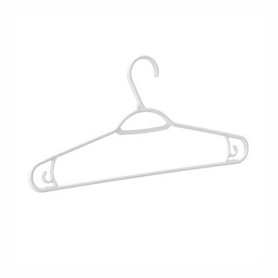 Conjunto de Cabides Dasplast Plástico Sustentável Leve 6 e Pague 5 Branco UNICA