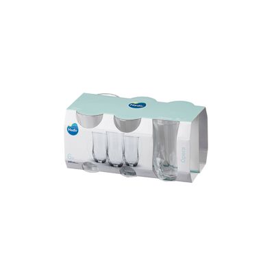 Jogo de Copos Long Drink Nadir Figueiredo Opera em Vidro 6 Peças 360ml UNICA