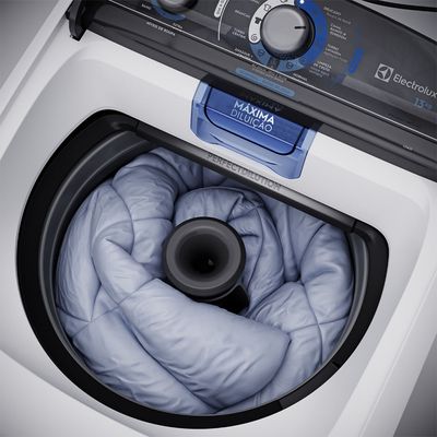 Máquina de Lavar Electrolux 13kg Branca Efficient Duplo Dispenser, Cesto Inox e Máxima Diluição (LDA13) 127V