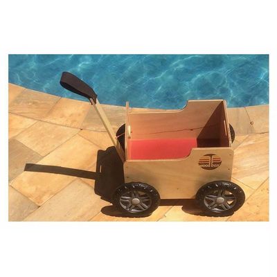 Woodbox - Carrinho Multiuso De Madeira - Camará