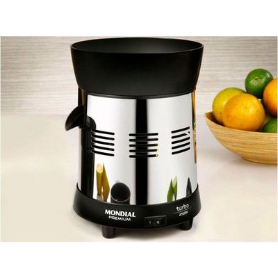 Extrator De Suco Mondial Premium 250w E-10 Preto Com Inox Bvolt Bivolt