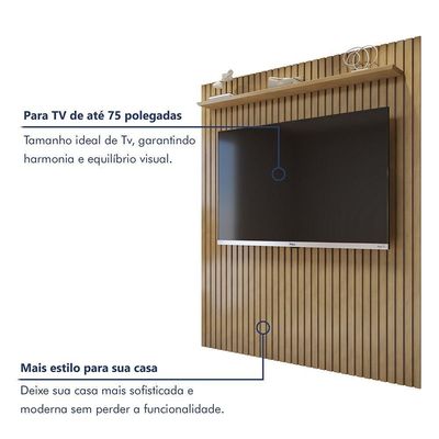 Painel Suspenso 182,8 Cm Vitória 100% Mdf Cinamomo