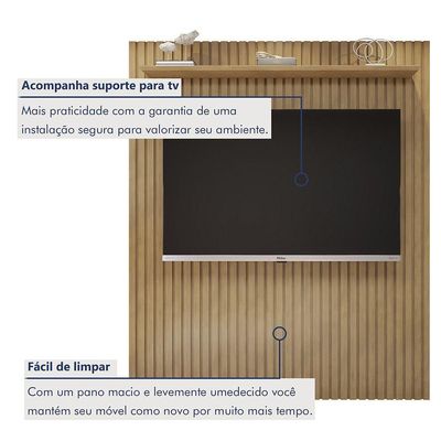 Painel Suspenso 182,8 Cm Vitória 100% Mdf Cinamomo