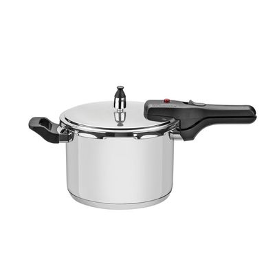 Panela de Pressão Tramontina Brava em Aço Inox com Fundo Triplo 22 cm 6 L