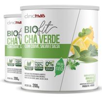 2 Solúvel Biofit Chá Verde Com Estévia 200g Clinicmais