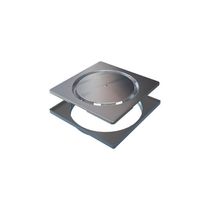 Grelha Para Ralo Linear Novii Abre E Fecha 9573 15x15 Inox Escovado