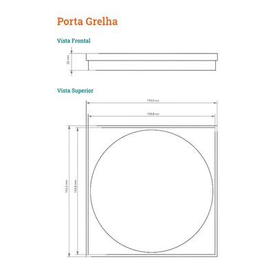 Grelha Para Ralo Linear Novii Abre E Fecha 9573 15x15 Inox Escovado