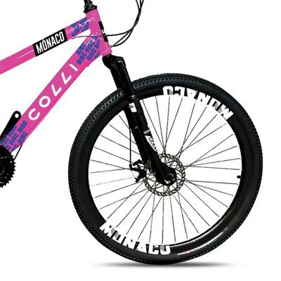 Bicicleta Colli Monaco A.26 F.disco 21v - 230-19d Rosa Neon