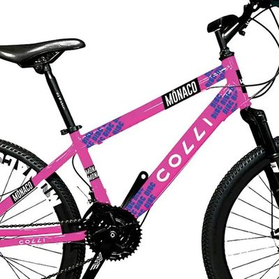 Bicicleta Colli Monaco A.26 F.disco 21v - 230-19d Rosa Neon