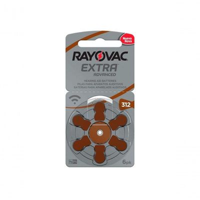 Bateria Auditiva Tamanho 312 Com 6 312aux-6xebra