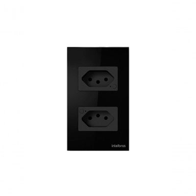 Tomada Dupla 10a Smart Wi-fi Ets 1002 Preto 4850065