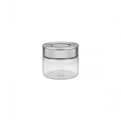 Pote De Vidro Tramontina Purezza Com Tampa De Aço Inox 10cm 0,4 Litros