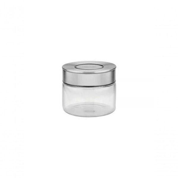 Pote De Vidro Tramontina Purezza Com Tampa De Aço Inox 10cm 0,4 Litros