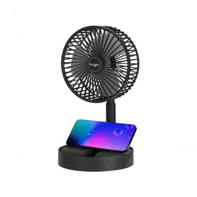 Ventilador Portátil Recarregável Bright Vn003 Preto