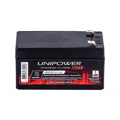 Bateria Selada 12v 1,3ah Up1213 Unipower