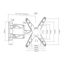Suporte Para Tv Articulado Led, Lcd, Plasma De 23 A 55