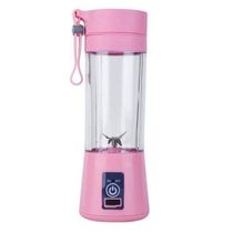 Mini Liquidificador Shake Academia Portátil Recarregável 6 Rosa