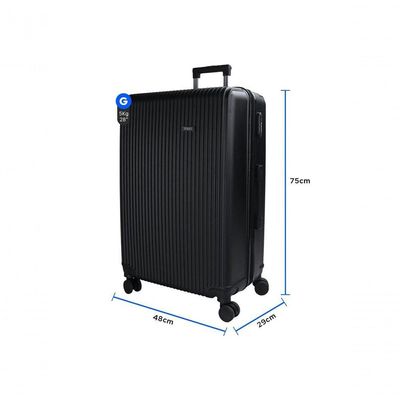 Mala De Viagem Grande Abs Preta Quati - Qmg-30