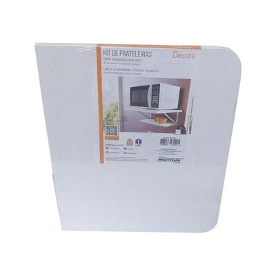 Kit Prateleiras Decore Multivisão Branco