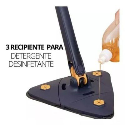 Kit Completo Limpeza: Rodo Limpeza Esfregão Triangular
