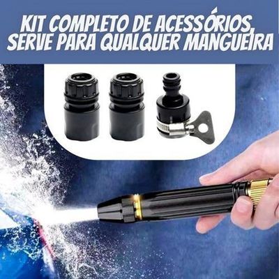 Kit 3 Em 1 Alta Pressão | Esguicho Regulável