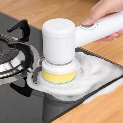 Escova De Limpeza Elétrica Portátil 3 Em 1 Recarregável