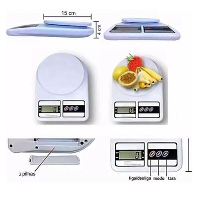 Balança Digital Cozinha 10kg Dieta Balança Precisão