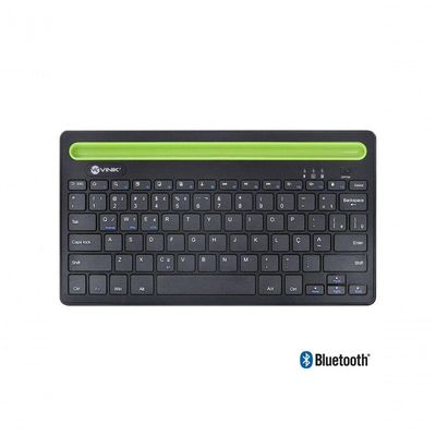 Teclado Sem Fio Bluetooth 3.0 Dynamic Smart Abnt Com Suporte
