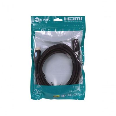 Cabo Extensor Hdmi 2.0 4k Ultra Hd 3d Conexão Ethernet 3 Metros - H20f-3