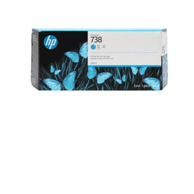 Cartucho de Tinta HP 738 Ciano PLUK 300ML 676M6A