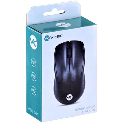 Mouse Optico CORP 1000 DPI Cabo USB 1.8M Preto - CM100