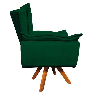 Kit 01 Namoradeira E 02 Poltronas Opala Suede Verde