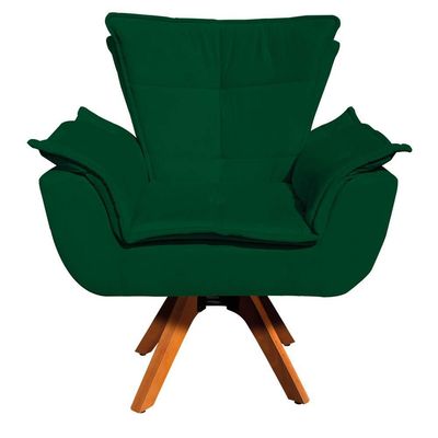 Kit 01 Namoradeira E 02 Poltronas Opala Suede Verde