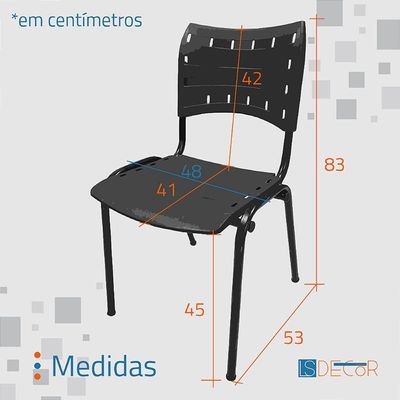 Kit Com 10 Cadeiras Iso Pp Rp Empilhavel Color - Verde