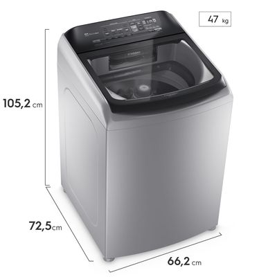 Máquina de Lavar 17kg Electrolux Perfect Care Digital com Vapor e Jatos Poderosos (LEH17) 127V