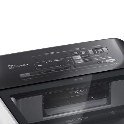 Máquina de Lavar 17kg Electrolux Perfect Care Digital com Vapor e Jatos Poderosos (LEH17) 127V