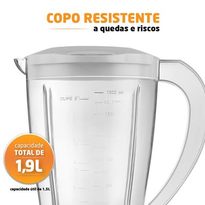Liquidificador Mondial Easy Power L-550-W Branco - 220V UNICA