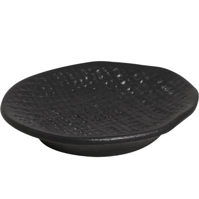 Kit 6 Ramequins Cerâmica Stoneware Porto Brasil 57ml Preto Matte Juta Molheira Média Shoyo Molhos Pe