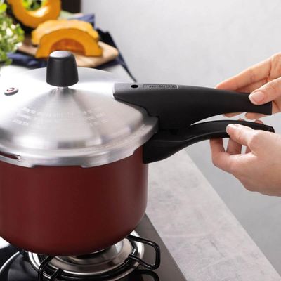 Panela de Pressão Tramontina Antiaderente 4,5L Vermelha Vancouver Effect Starflon Max Cozinha Fogão