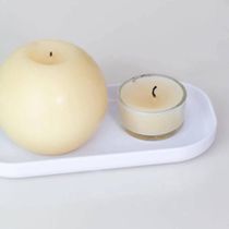 Kit 6 Bandejas Decorativas 16x8cm Dual Branca Oval Plástica Ou Buffet Eventos